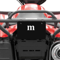 Funny Letter M Last Minute Halloween Group Costume Matching Atv License Plate | Artistshot