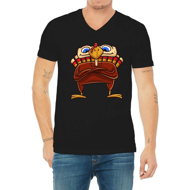 Thanksgiving Turkey Funny Thanksgiving Turkey Gift V-neck Tee | Artistshot