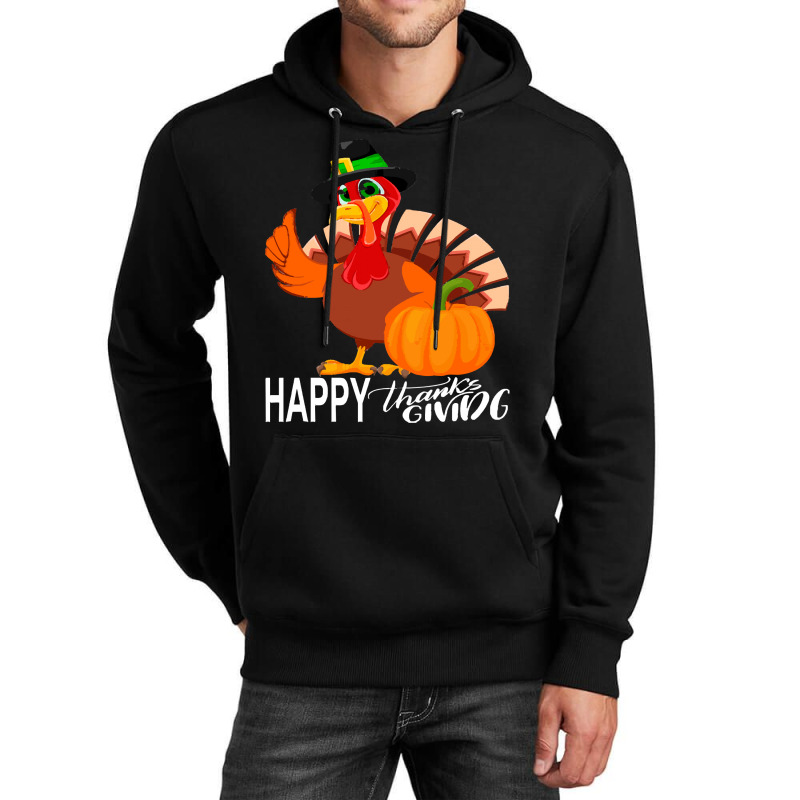 Thanksgiving Turkey Happy Thanks Giving Turkey Day Funny Gift Unisex Hoodie | Artistshot