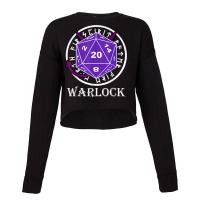 D20 Dice Warlock Rpg Class Tabletop Roleplaying Gift T Shirt Cropped Sweater | Artistshot