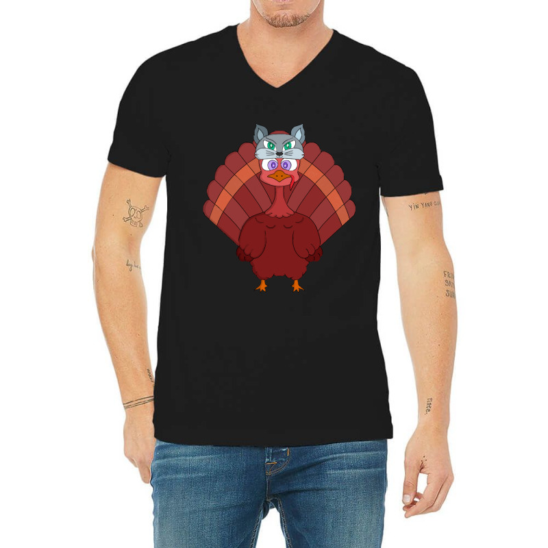 Thanksgiving Turkey I Am Not A Turkey V-neck Tee | Artistshot