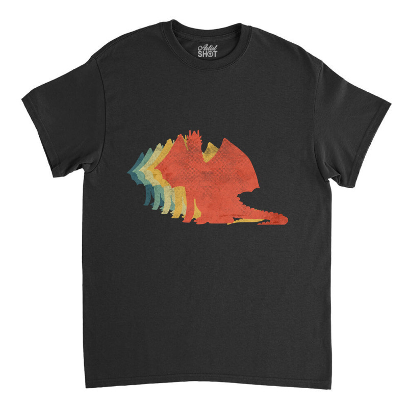 Dragon Retro Vintage Color Classic T-shirt by Kenlofu52 | Artistshot