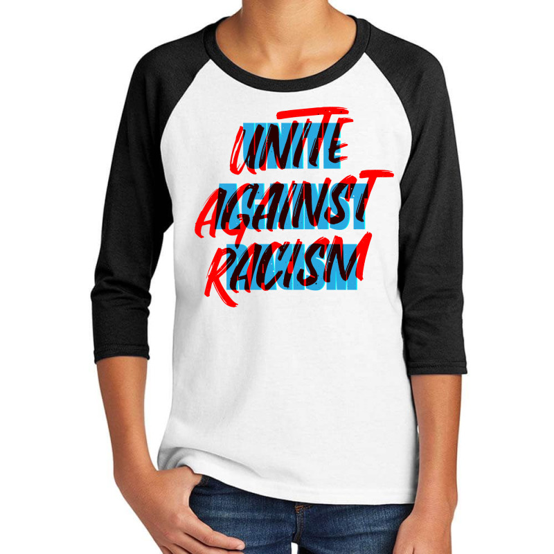 Unite Against Racism Youth 3/4 Sleeve by Jonz | Artistshot