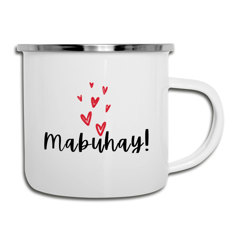 Ofw Mabuhay Love Hearts Statement Camper Cup | Artistshot