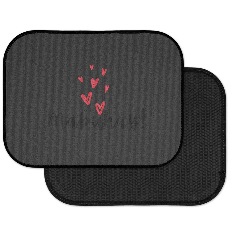 Ofw Mabuhay Love Hearts Statement Rear Car Mat | Artistshot