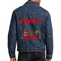 Thanksgiving Turkey I Don't See Any Turkey I'm A Flamingo_ Men Denim Jacket | Artistshot