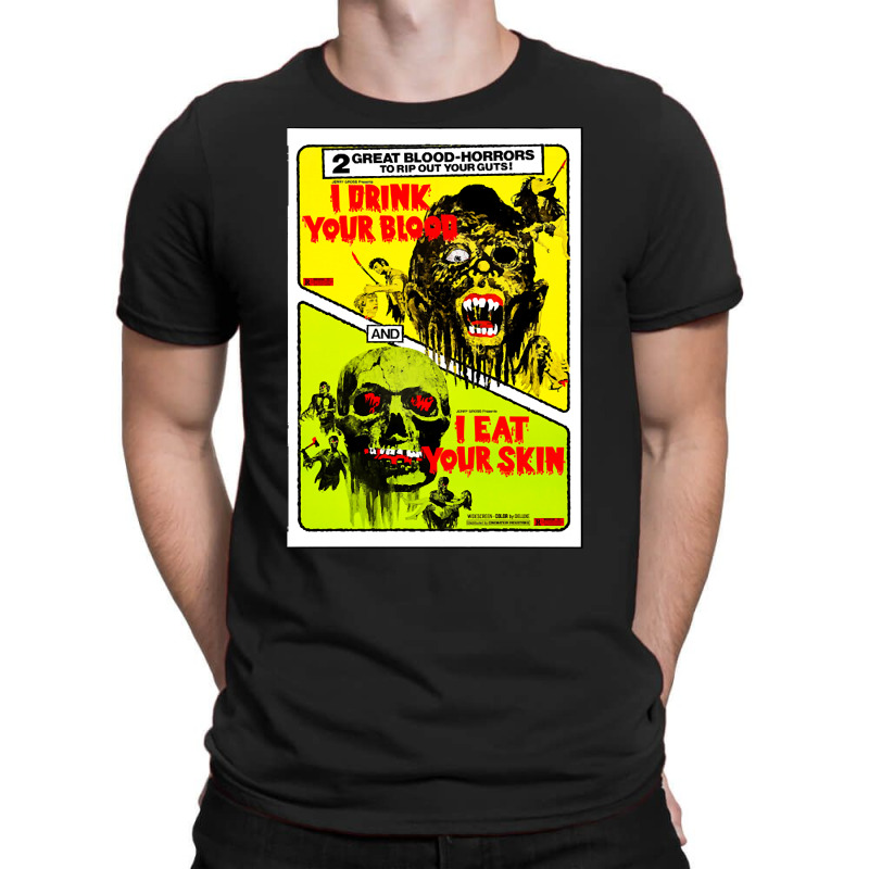 I Drink Your Blood & I Eat Your Skin Combo (1971) T-shirt | Artistshot