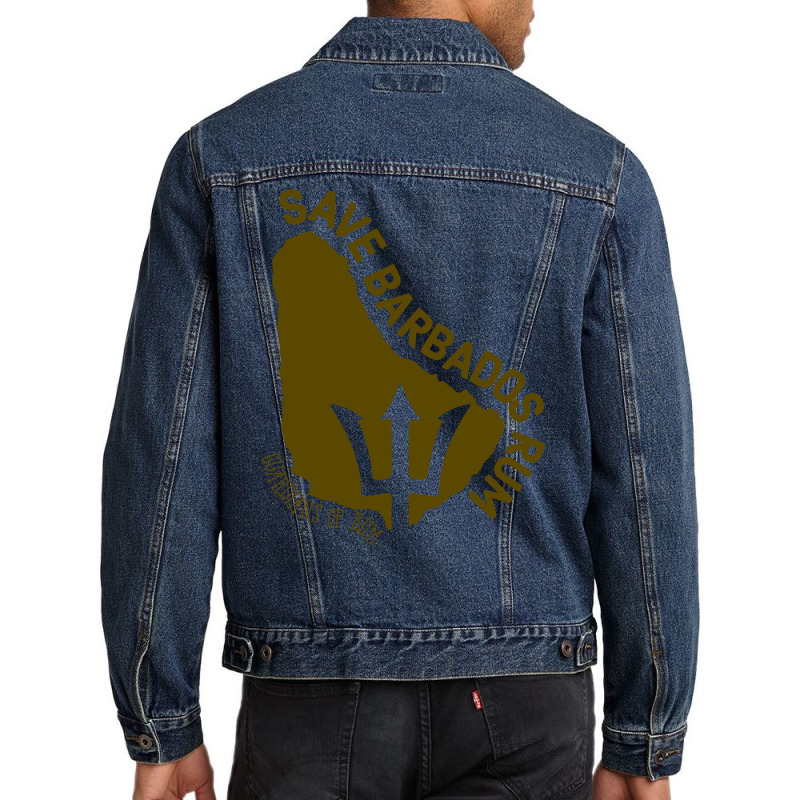 The Save Barbados Rum Men Denim Jacket | Artistshot