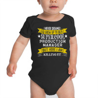 Funny Production Manager Shirts Job Title Professions T Shirt Baby Bodysuit | Artistshot