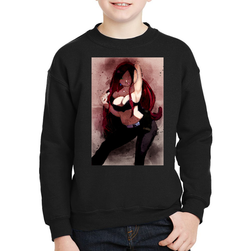 Katarina Anime Watercolor Youth Sweatshirt by guppiessetting | Artistshot