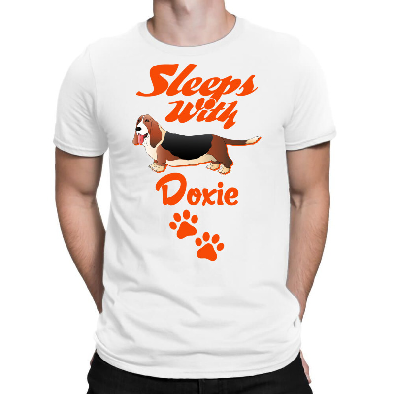 Sleeps With Doxie T-shirt | Artistshot