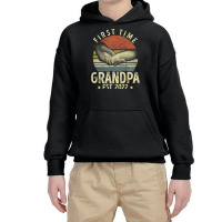 First Time Gerandpa Est. 2022 Funny New Dad Papa Youth Hoodie | Artistshot