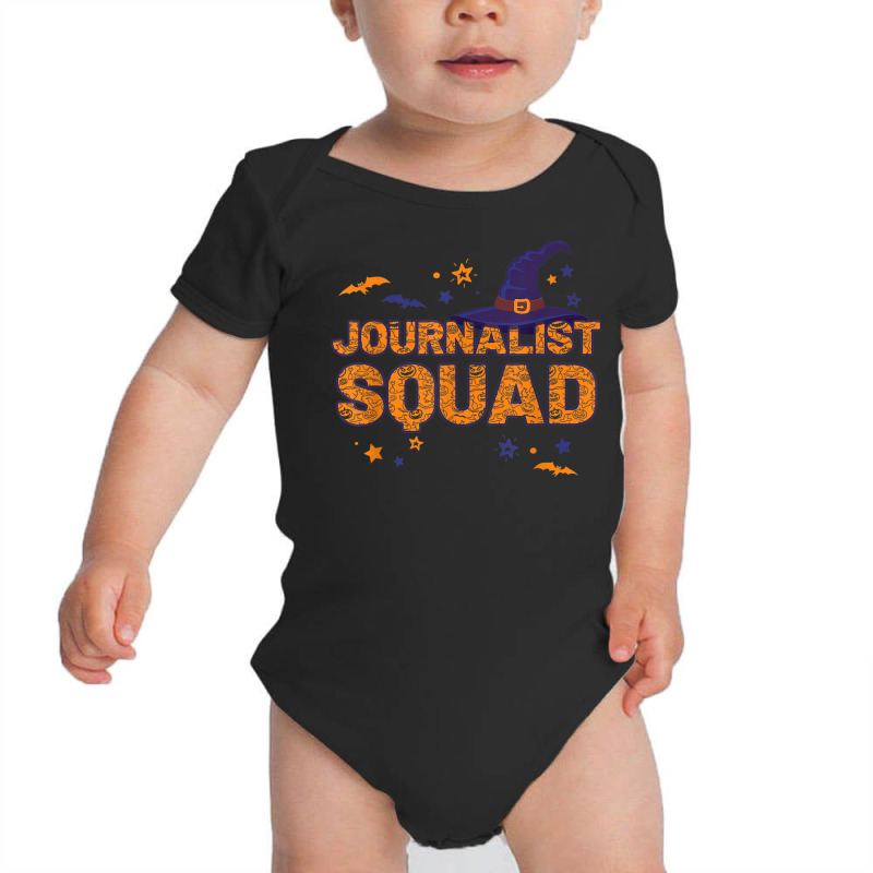 Journalist Squad Witch Halloween Matching Reporter Baby Bodysuit | Artistshot