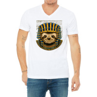 Sloth Egyptian Pharaoh Historian Archaeologist T Shirt V-neck Tee | Artistshot