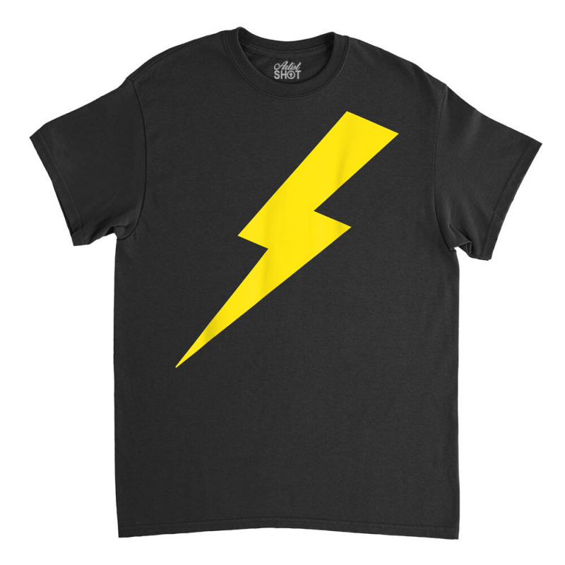 Lightning Bolt Yellow Print T Shirt Classic T-shirt by cm-arts | Artistshot