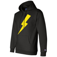 Lightning Bolt Yellow Print T Shirt Champion Hoodie | Artistshot