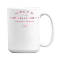 Usc Womens Cardinal 1880 Los Angeles California V-neck 15 Oz Coffee Mug | Artistshot