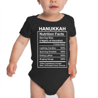 Funny Hanukkah 2021 Nutrition Facts For Women Jewish Holiday Baby Bodysuit | Artistshot