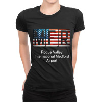 Mfr Rogue Valley International Medford Airport Ladies Fitted T-shirt | Artistshot