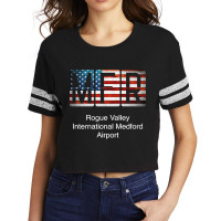 Mfr Rogue Valley International Medford Airport Scorecard Crop Tee | Artistshot