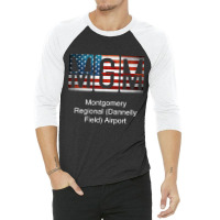 Mgm Montgomery Regional (dannelly Field) Airport 3/4 Sleeve Shirt | Artistshot