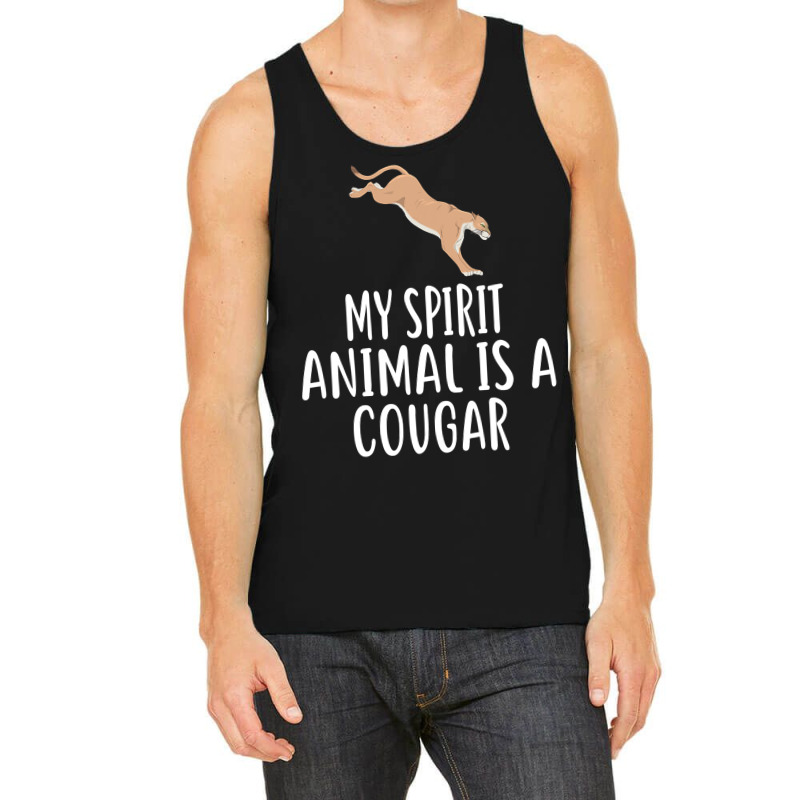 My Spirit Animal Is A Cougar  Funny Cougars Tank Top by cm-arts | Artistshot