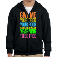 Muslim Travel Ban New Colossus Quote Lazarus Protest Youth Zipper Hoodie | Artistshot