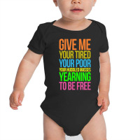 Muslim Travel Ban New Colossus Quote Lazarus Protest Baby Bodysuit | Artistshot