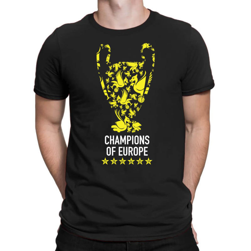 Liverpool Trophy Champions Of Europe Squad, Design Sports T-shirt | Artistshot