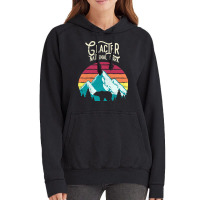 Vintage Glacier National Park Mountain Bear Retro Vintage Hoodie | Artistshot