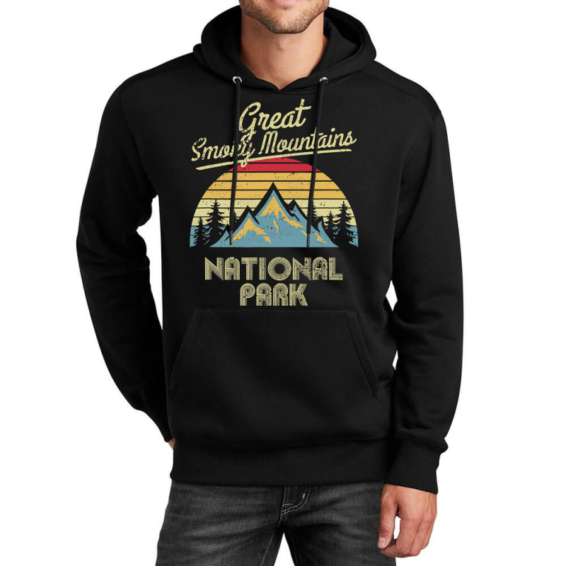 Vintage Great Smoky Mountains National Park Mountain T Unisex Hoodie | Artistshot