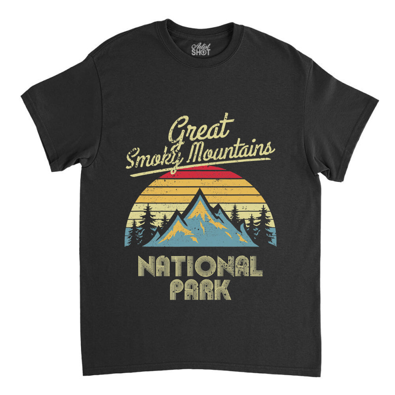 Vintage Great Smoky Mountains National Park Mountain T Classic T-shirt | Artistshot