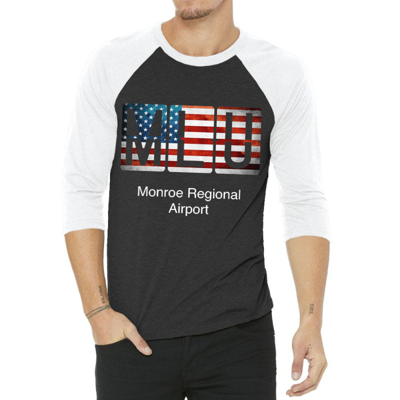 Mlu Monroe Regional Airport 3/4 Sleeve Shirt | Artistshot