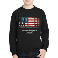 Mlu Monroe Regional Airport Youth Sweatshirt | Artistshot