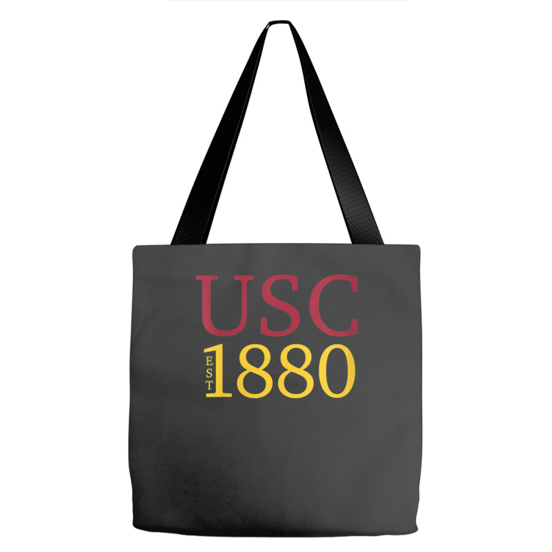 Usc Womens Ivy Font 1880 Cardinal Gold V-neck Tote Bags | Artistshot