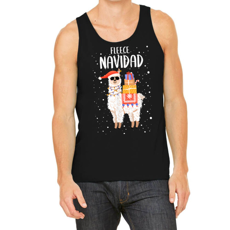 Fleece Feliz Navidad Llama Hispanic Christmas Cute Xmas T Shirt Tank Top | Artistshot