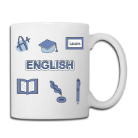 Light Blue English School Subject  Pack Coffee Mug | Artistshot