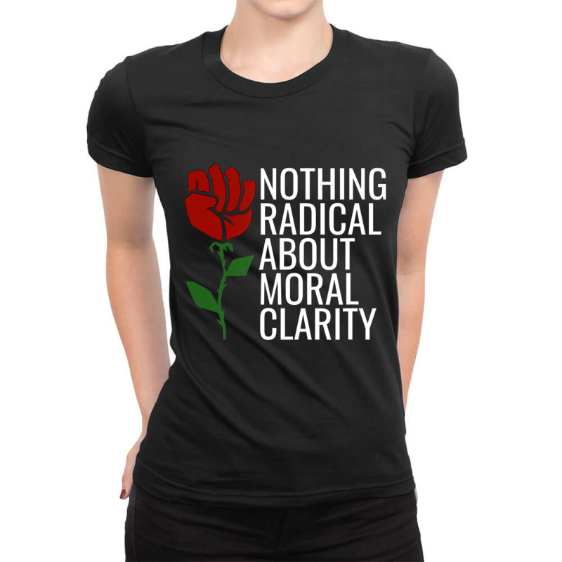 Ocasio Cortez Quote Liberal Aoc Saying Slogan Socialist Ladies Fitted T-Shirt by cm-arts | Artistshot