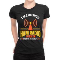 Morse Code Radio Ham Amateur Radio Operator Gift-8z6ty Ladies Fitted T-shirt | Artistshot