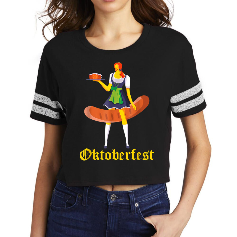 Prost! Oktoberfest Welcome To The Sausage Party German Beer T Shirt Scorecard Crop Tee by montistd | Artistshot