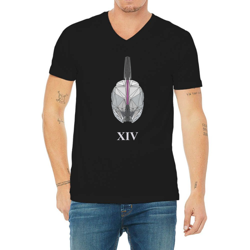 Geometric Helm Of Xiv V-Neck Tee by MONIQUEWORTH | Artistshot