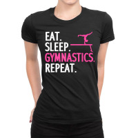 Funny Gymnastics For Women Girls Gymnast Handstand Tumbling T Shirt Ladies Fitted T-shirt | Artistshot