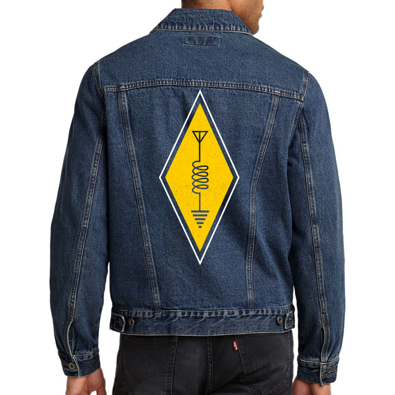 Morse Code Radio Ham Amateur Radio Operator Gift-s0onn Men Denim Jacket | Artistshot