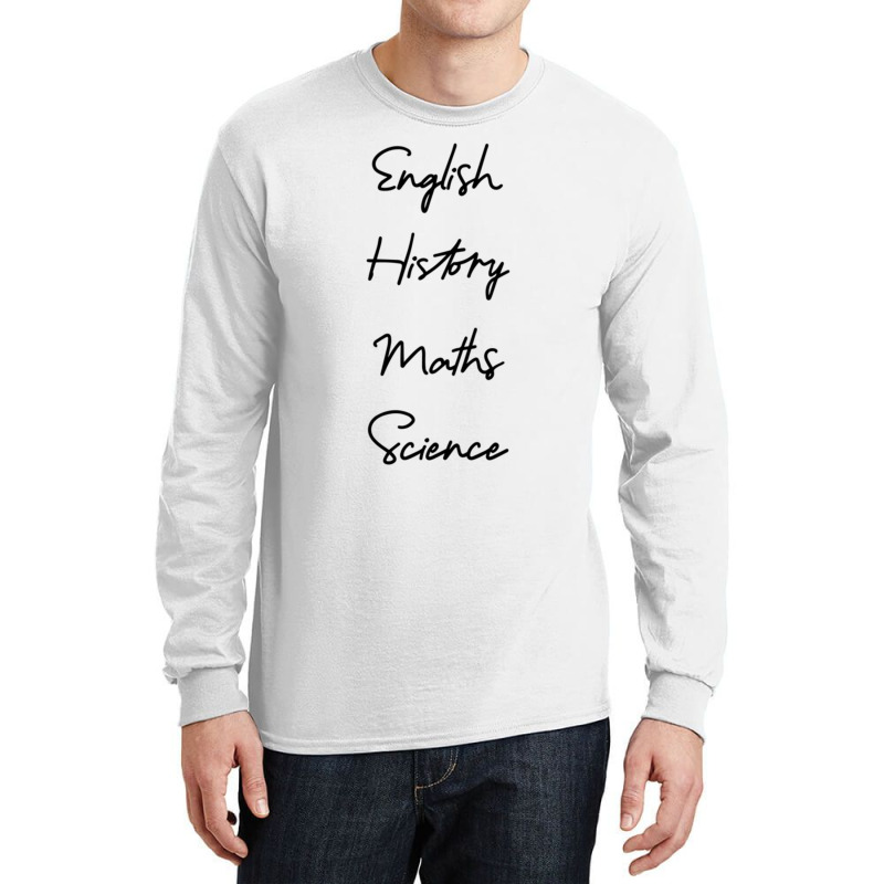 Subject Labels Long Sleeve Shirts | Artistshot