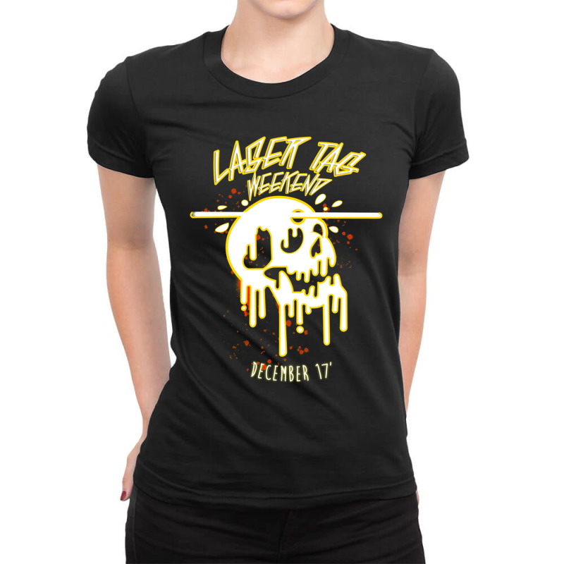 Laser Tag Weekend 17 Ladies Fitted T-Shirt by MONIQUEWORTH | Artistshot