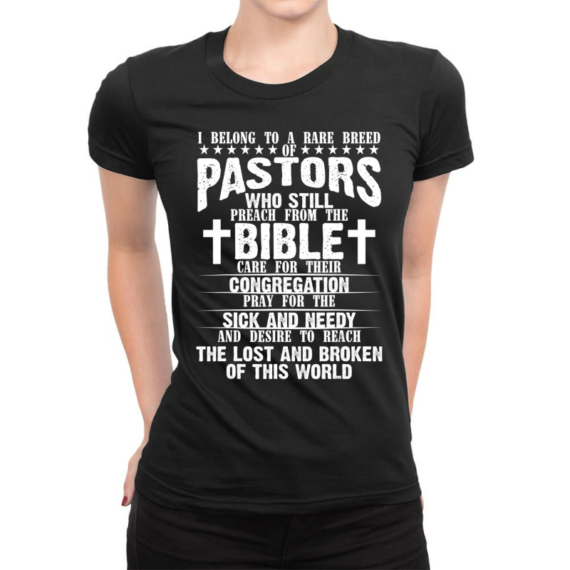 Pastor Appreciation Christian Preacher Men Women Ladies Fitted T-Shirt by cm-arts | Artistshot