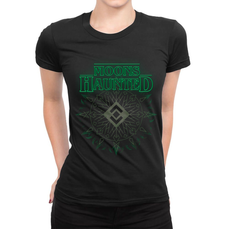 Moons Haunted Ladies Fitted T-Shirt by MONIQUEWORTH | Artistshot