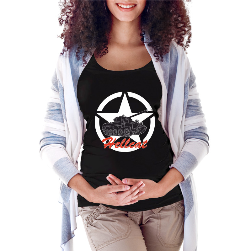 M18 Hellcat Us Army Maternity Scoop Neck T-shirt by degreesgunner | Artistshot