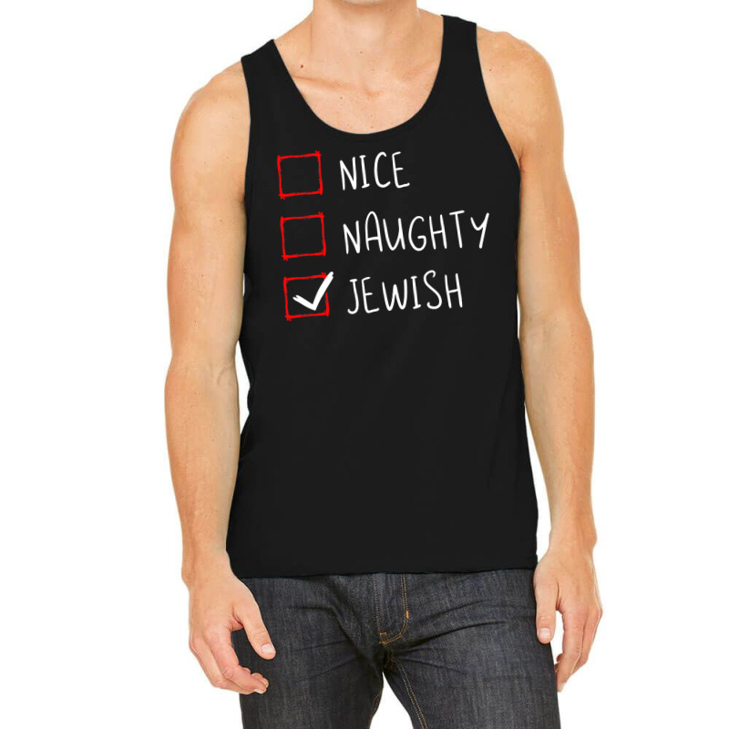 Hanukkah Jewish Festival Jew Menorah Hebrew Naughty Gift Tank Top | Artistshot