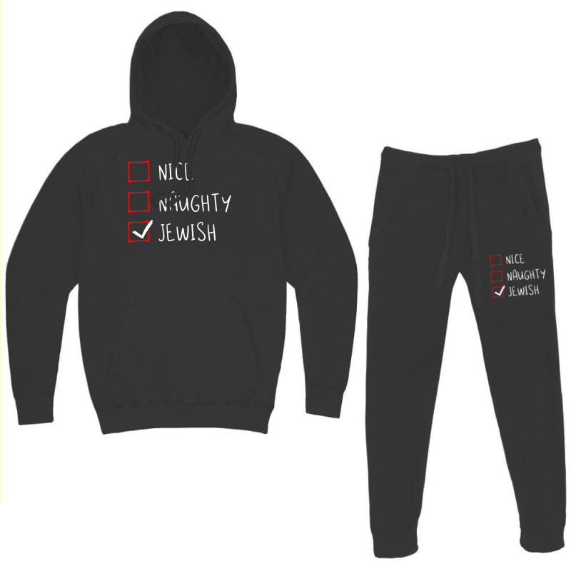 Hanukkah Jewish Festival Jew Menorah Hebrew Naughty Gift Hoodie & Jogger Set | Artistshot